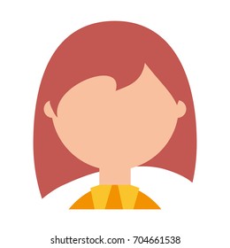 Geek woman cartoon