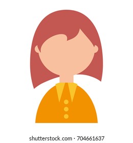 Geek woman cartoon