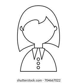Geek woman cartoon