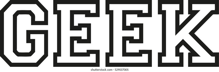 Geek word contour