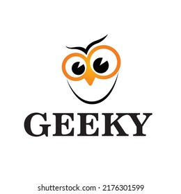 Geeky logo geek modern logo in orange gradient