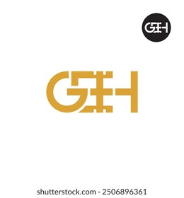 Logotipo de GEH Carta Monograma Diseño