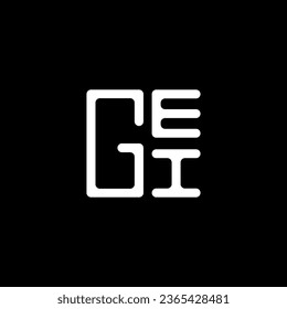 GEI letter logo vector design, GEI simple and modern logo. GEI luxurious alphabet design  