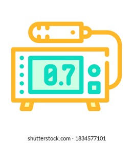 geiger counter color icon vector. geiger counter sign. isolated symbol illustration