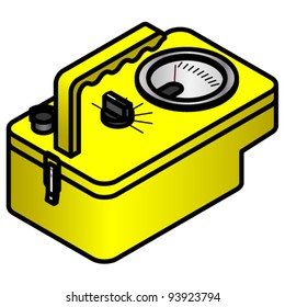 A geiger counter (radiation detector/meter.)