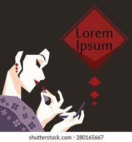 Geisha Background with place for your text