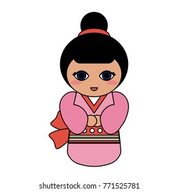 Geisha cartoon avatar