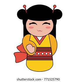 Geisha cartoon avatar