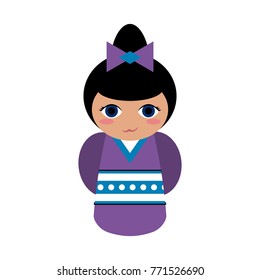 Geisha cartoon avatar