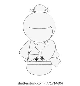 Geisha cartoon avatar