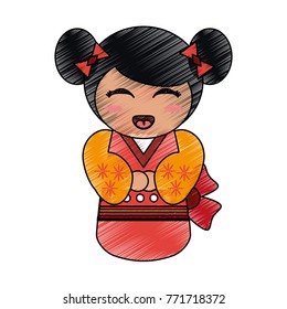 Geisha cartoon avatar