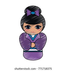 Geisha cartoon avatar
