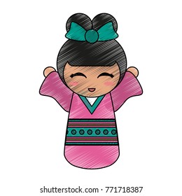 Geisha cartoon avatar