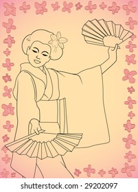 Geisha Girl background