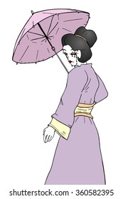 geisha illustration