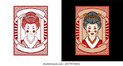 Geisha Japanese culture full colours