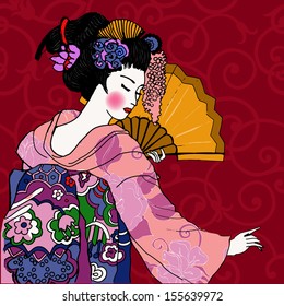 geisha. Japanese Woman