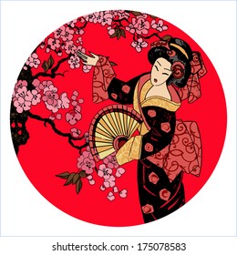 geisha. Japanese Woman