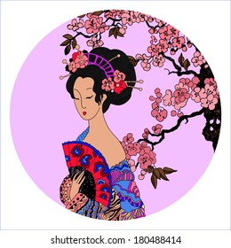 geisha. Japanese Woman