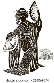 geisha. Japanese Woman.