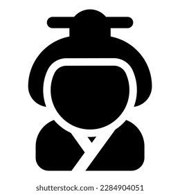geisha vector icon illustration asset