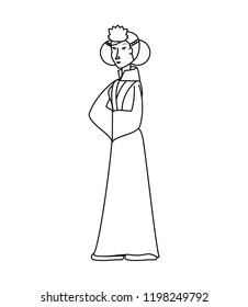 geisha woman avatar character