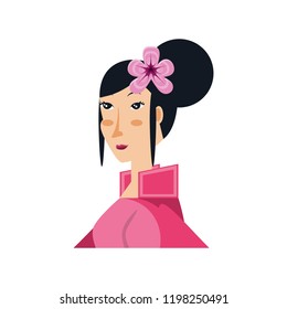 geisha woman avatar character