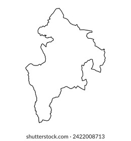 Geita Region map, administrative division of Tanzania. Vector illustration.