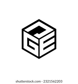 GEJ letter logo design in illustration. Vector logo, calligraphy designs for logo, Poster, Invitation, etc.