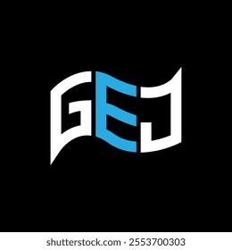 GEJ logo design, GEJ simple and modern logo. GEJ luxurious alphabet design  