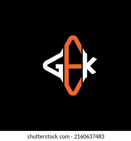 GEK letter logo creative design with vector graphic