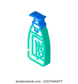 gel aloe vera isometric icon vector. gel aloe vera sign. isolated symbol illustration