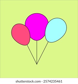 Gel balloons for birthday, Multicolored balloons for design