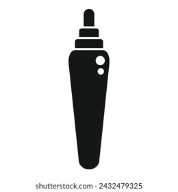 Gel bottle icon simple vector. Care gel skin. Make up fashion style