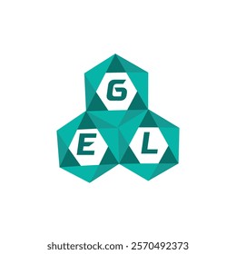 GEL creative minimalist letter logo. GEL unique vector initials alphabet letter logo design
