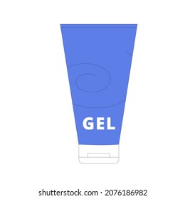 Gel for curly hair. Vector illustration