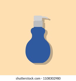 Gel dispenser icon, vector illustration design. Barbershop objects collection.