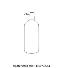 Gel dispenser icon, vector illustration design. Barbershop objects collection.