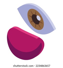 Gel eye patch icon isometric vector. Facial mask. Spa hydrogel