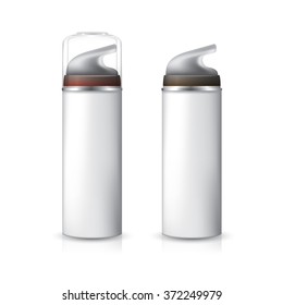 Gel Or Foam Dispenser Pump Plastic Bottle White. Ready For Your Design.