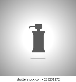 gel foam or liquid pump icon