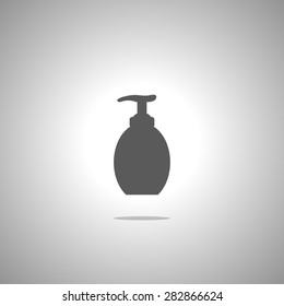 gel foam or liquid pump plastic bottle