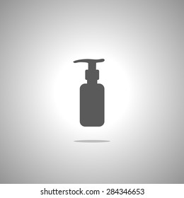 gel foam or liquid pump plastic bottle