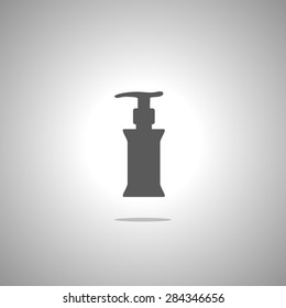 gel foam or liquid pump plastic bottle