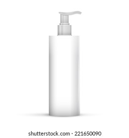 Gel, Foam Or Liquid Soap Dispenser Pump Plastic Bottle White. 