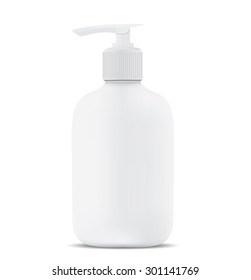 Gel, Foam Or Liquid Soap Dispenser Pump Plastic Bottle White. 