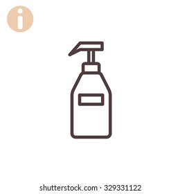 Gel, foam or liquid soap dispenser pump plastic bottle.Vector  i