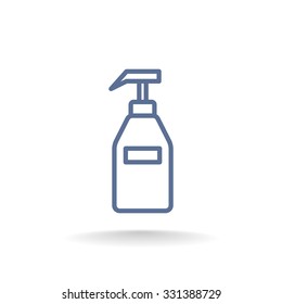 Gel, foam or liquid soap dispenser pump plastic bottle.Vector  i