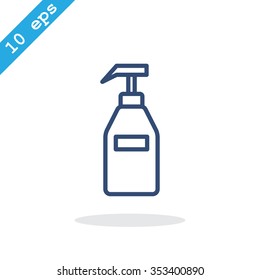Gel, foam or liquid soap dispenser pump plastic bottle.Vector  i