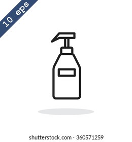 Gel, foam or liquid soap dispenser pump plastic bottle.Vector  i